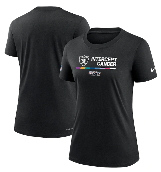 Women's Las Vegas Raiders 2022 Black Crucial Catch Performance T-Shirt(Run Small) Women's Las Vegas Raiders 2022 Black Crucial Catch Performance T-Shirt(Run Small)